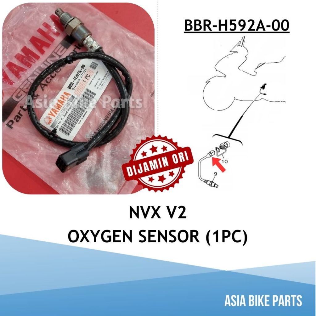 Yamaha Original NVX V2 Oxygen Sensor O2 / Exhaust Sensor Muffler - BBR ...