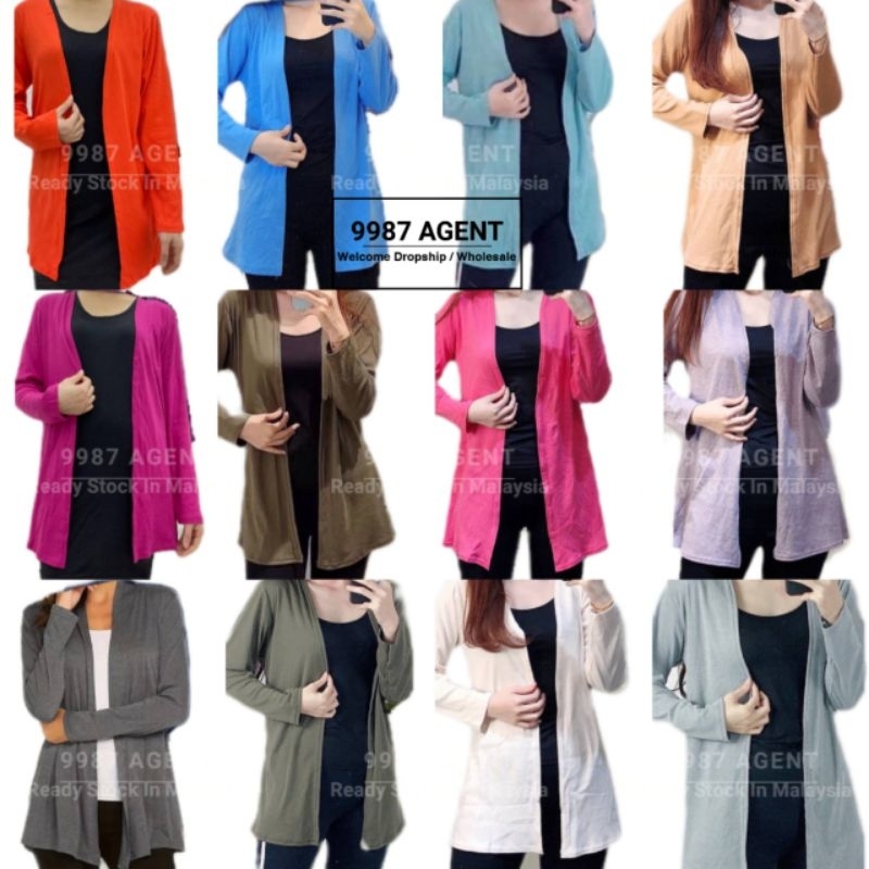 Cardigan Woman Cardigan Casual Longcardigan Cotton Cardigan Baju Kardigan  Muslimah Cardigan Wanita Longsleeve Cardigan
