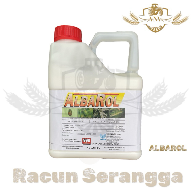 Ancom Albarol® Insecticide 4Liter / White Oil / Minyak Puith / Serangga ...