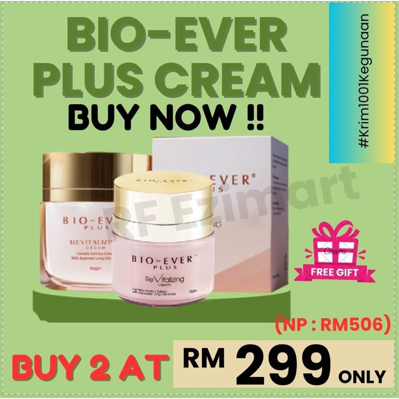 PROMO 2 BOTOL BIO EVER PLUS CREAM HARGA JIMAT 50GRAM | Shopee Malaysia