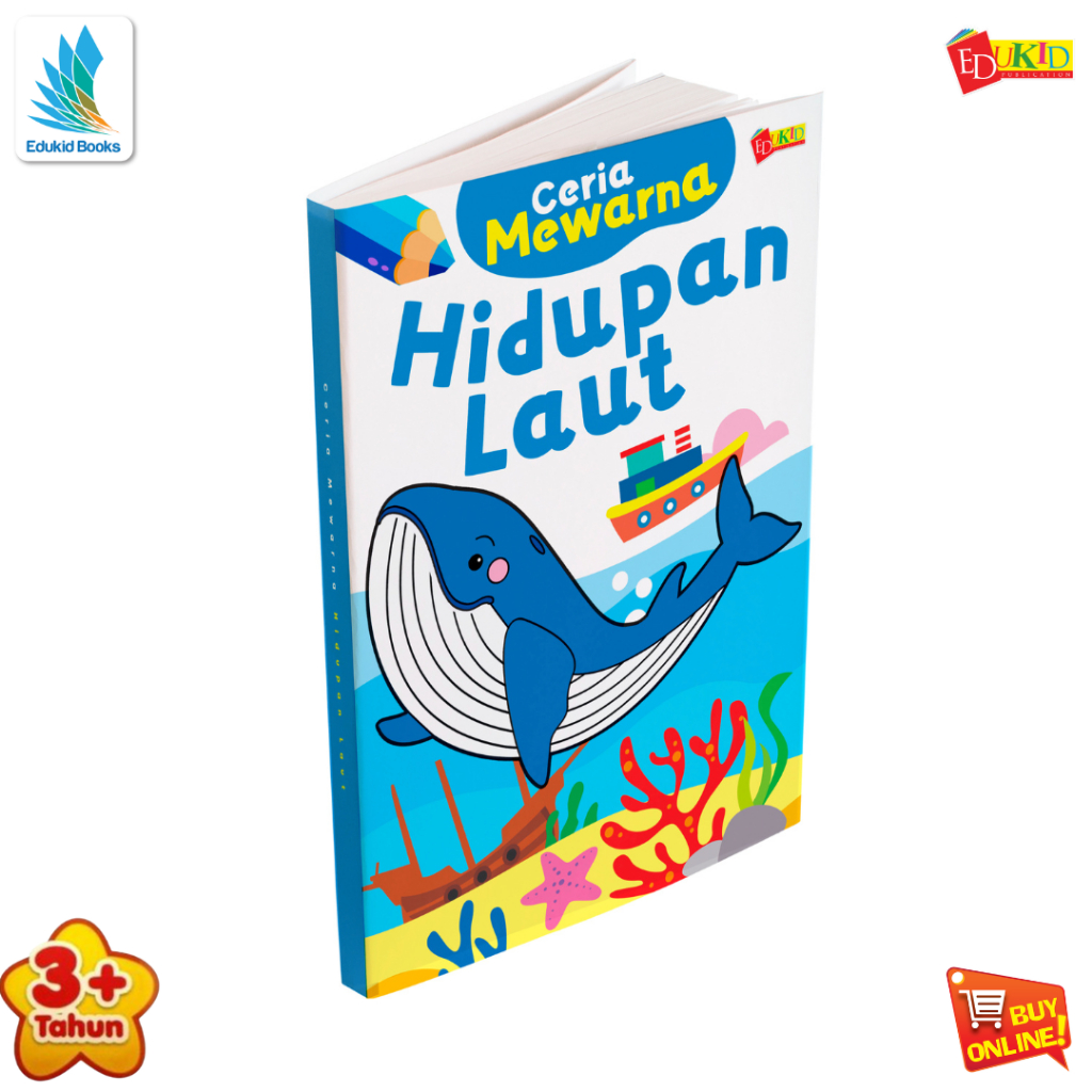 Ceria Mewarna Hidupan Laut - Buku Mewarna - Hidupan Laut - Kanak-kanak ...