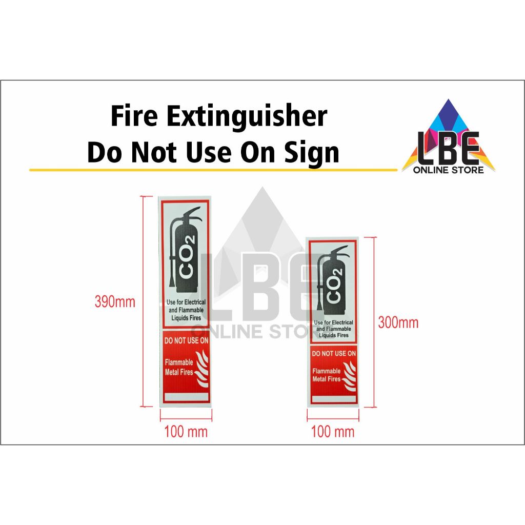 Fire Extinguisher | Use For Electrical And Flammable Liquid Fire Sign ...