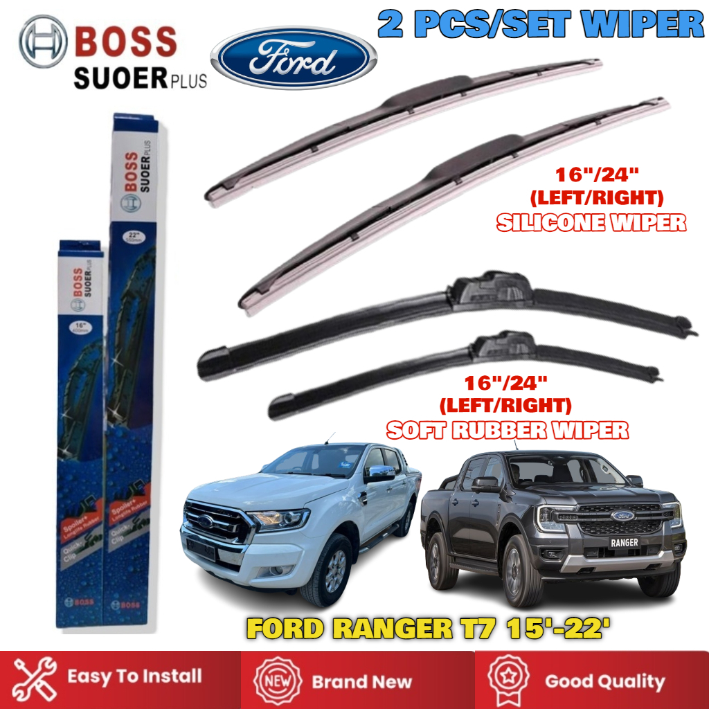 Ford Ranger T7 15'-22' Silicone Soft Wiper | Shopee Malaysia