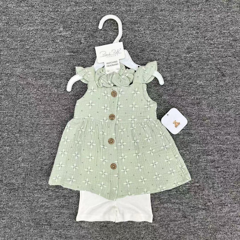 Rene Rofe Baby Girl Set 3in1 BLOUSE PANTS BABY DRESS READYSTOCK Shopee Malaysia