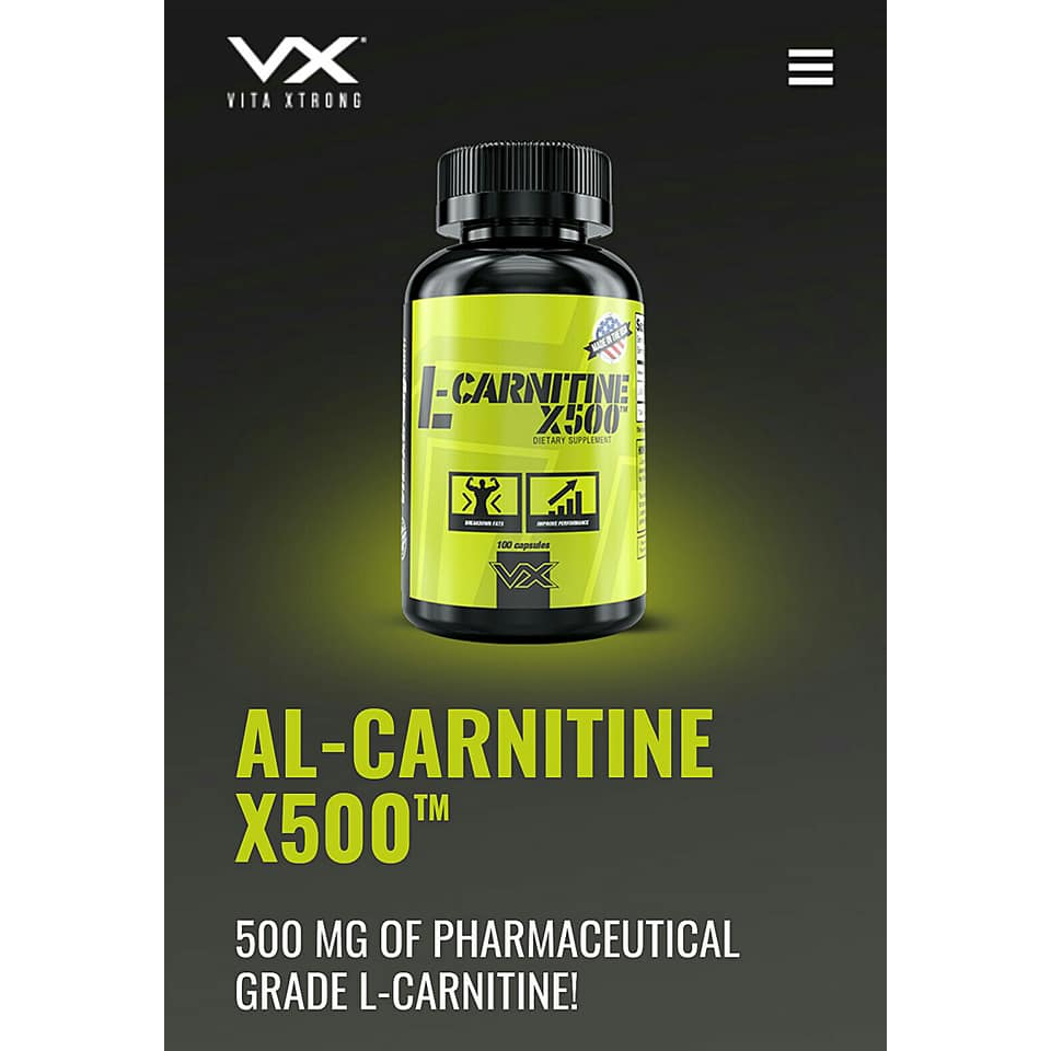 vitaxtrong l-carnitine x500 L-Carnitine 500mg
