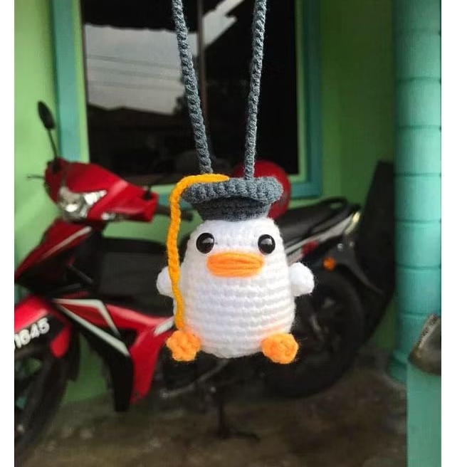 Graduation Duck Car Hanging Accessories Single Graduation Bouquet