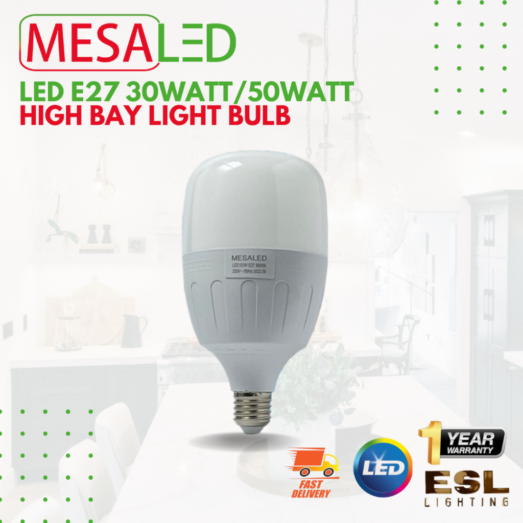 ESL LIGHTING MESALED Highbay Light Bulb 30Watt/50Watt | Shopee Malaysia