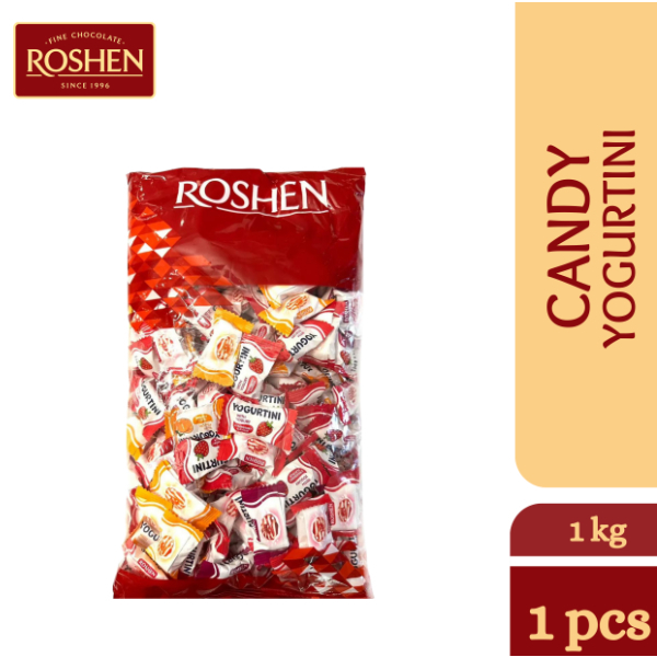 ROSHEN YOGURTINI CANDY WITH FRUIT FLAVOR 1 KG gula gula berperisa buah