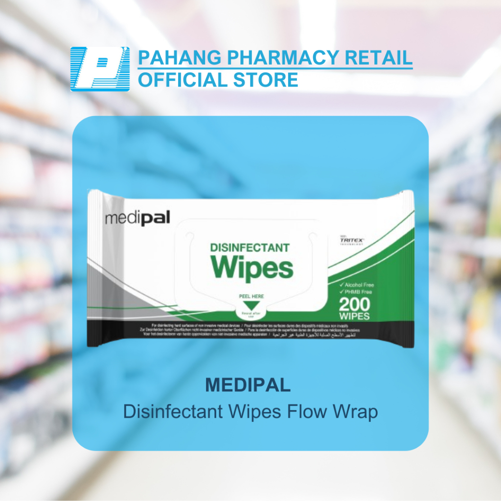 MEDIPAL Disinfectant Wipes Flow Wrap 200 wipes | Shopee Malaysia
