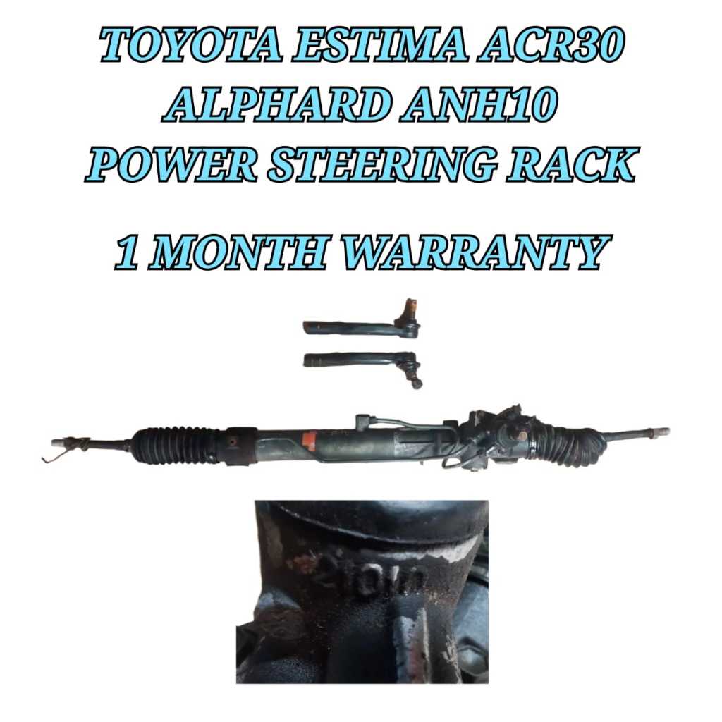 Power Steering Rack / Stereng Rak Toyota Estima Previa ACR30 / Alphard ...