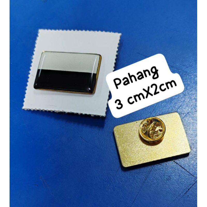 Flag Pahang with Collar Pin Bendera Pahang with Pin ( Size : 3cm x 2cm ...