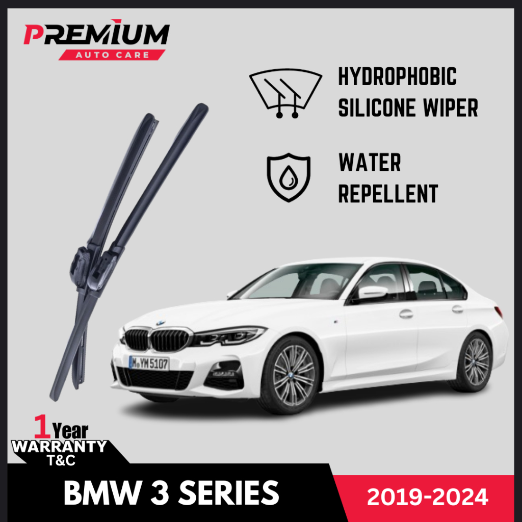 🔥 BMW 3 SERIES G20 [2019-2024] PREMIUM HYDROPHOBIC SILICONE WIPER BLADE ...