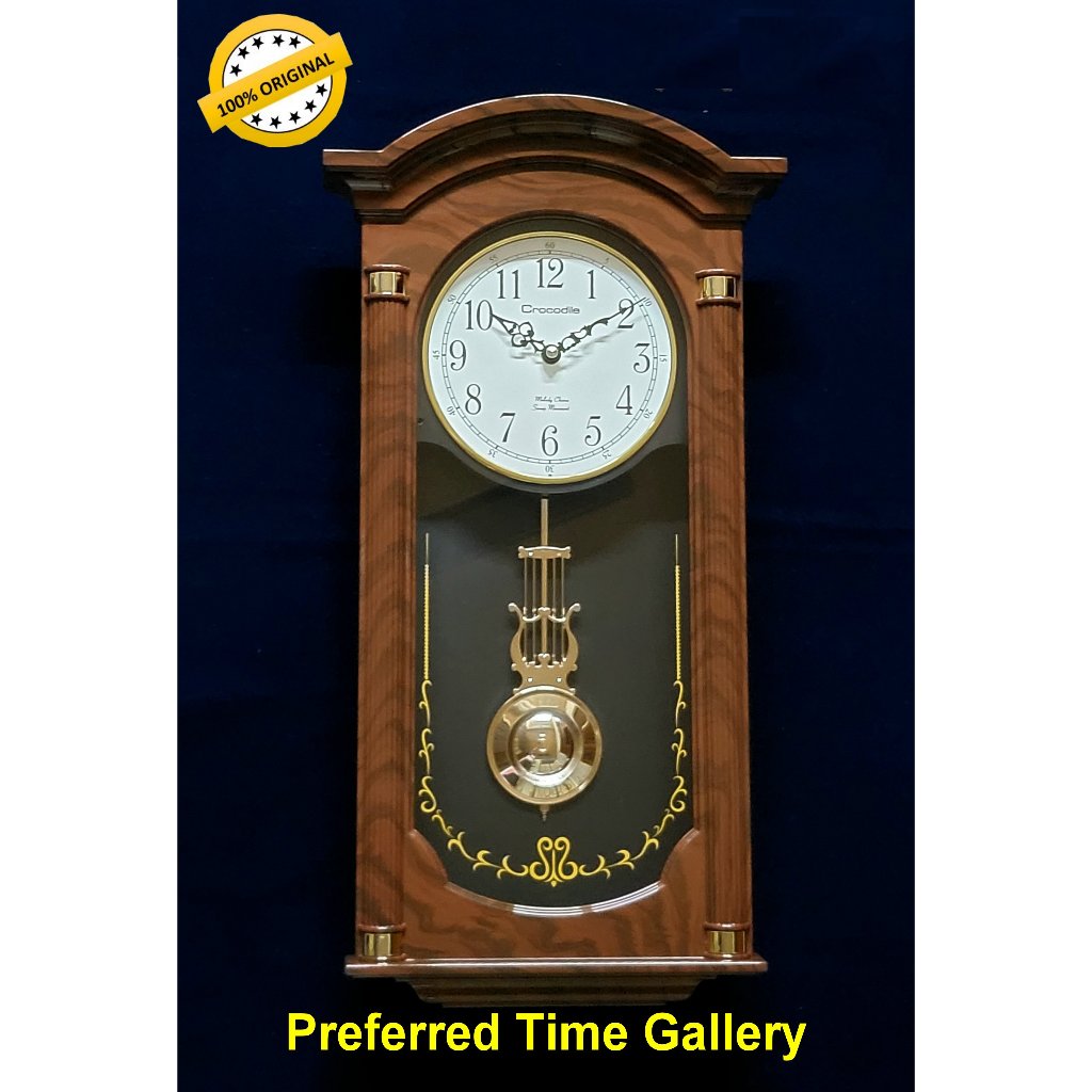 (Clock) 100% ORIGINAL Crocodile Wall Clock CPS6116JPMKS2 Melody ...