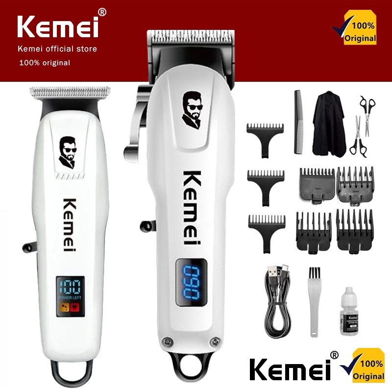Kemei KM-232 LCD Hair Clipper for Men Hair Trimmer Barber Hair Cutting ...