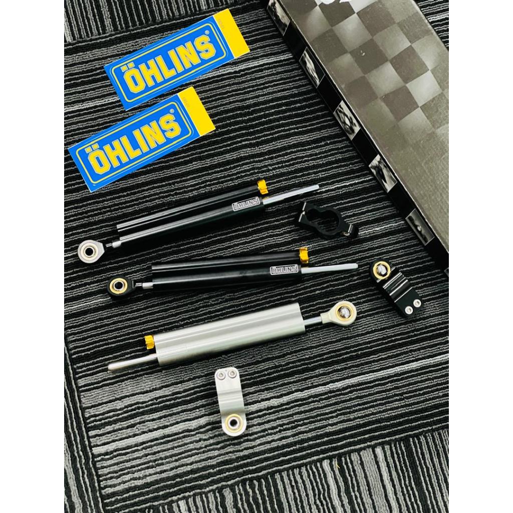 Original OHLINS Steering Damper Anti Tank Slap Universal 68MM Silver ...