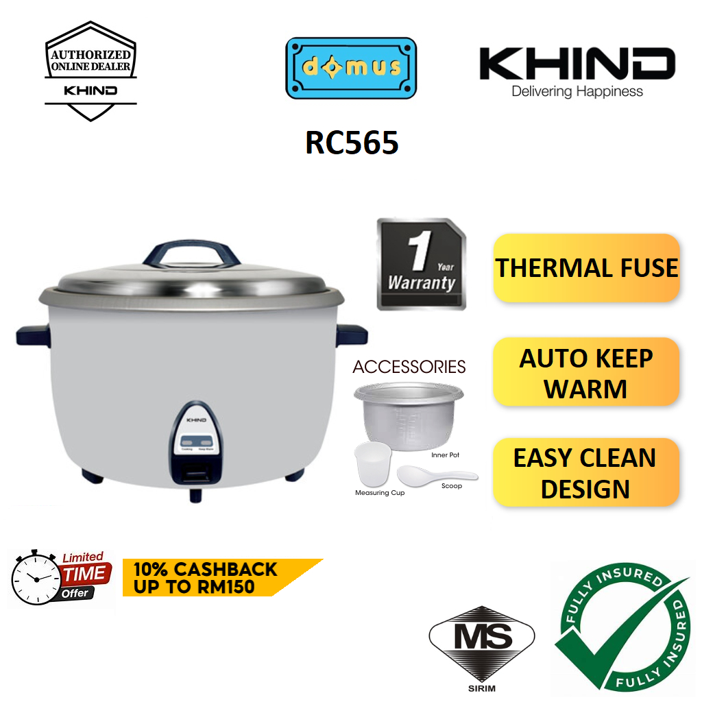 Khind Commercial Electric Rice Cooker 5.6L Periuk Nasi Elektrik Besar ...