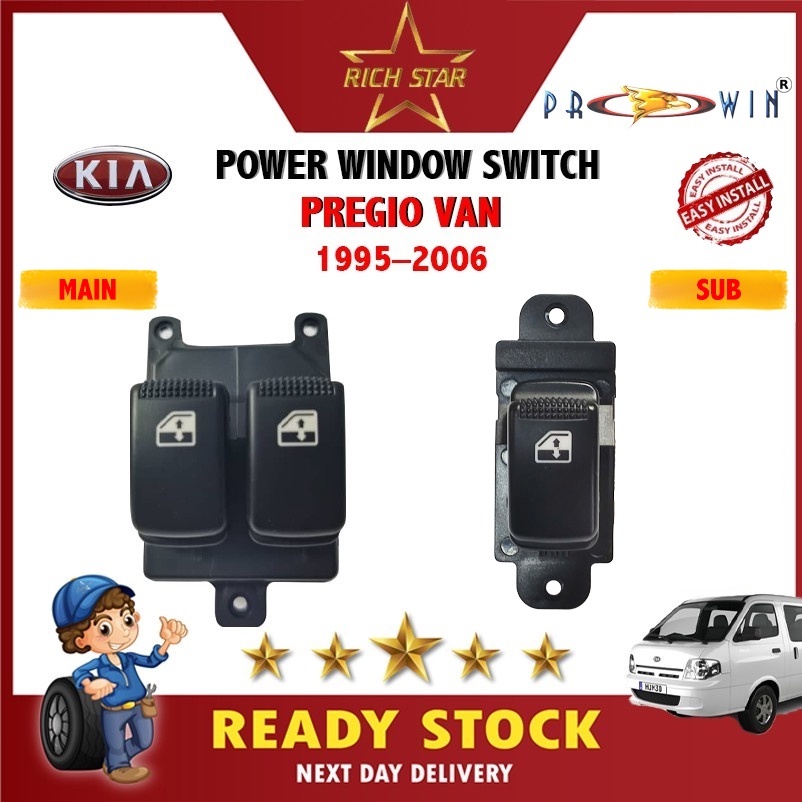 [KIA PREGIO VAN(1995-2006)POWER WINDOW SWITCH/DRIVE SIDE/MAIN/SUB ...