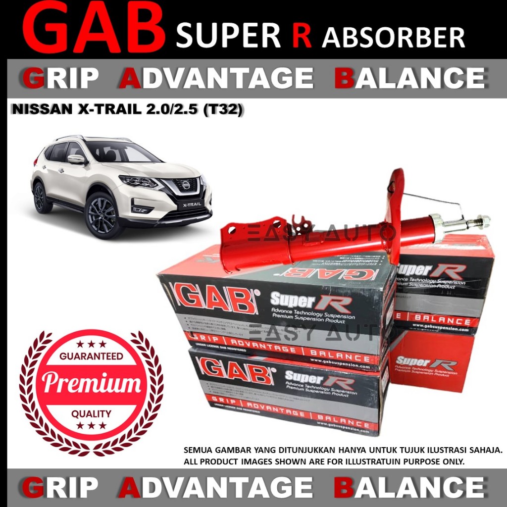 NISSAN X-TRAIL 2.0 2.5 (T32) (2014-2020) - ORIGINAL GAB SUPER R FRONT ...