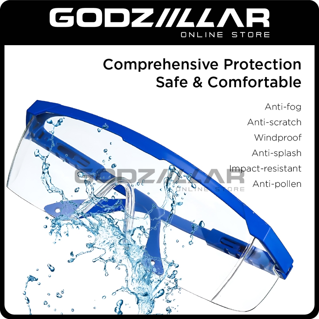 Adjustable Safety Glasses Eye Protection Transparent Eyewear Googles ...