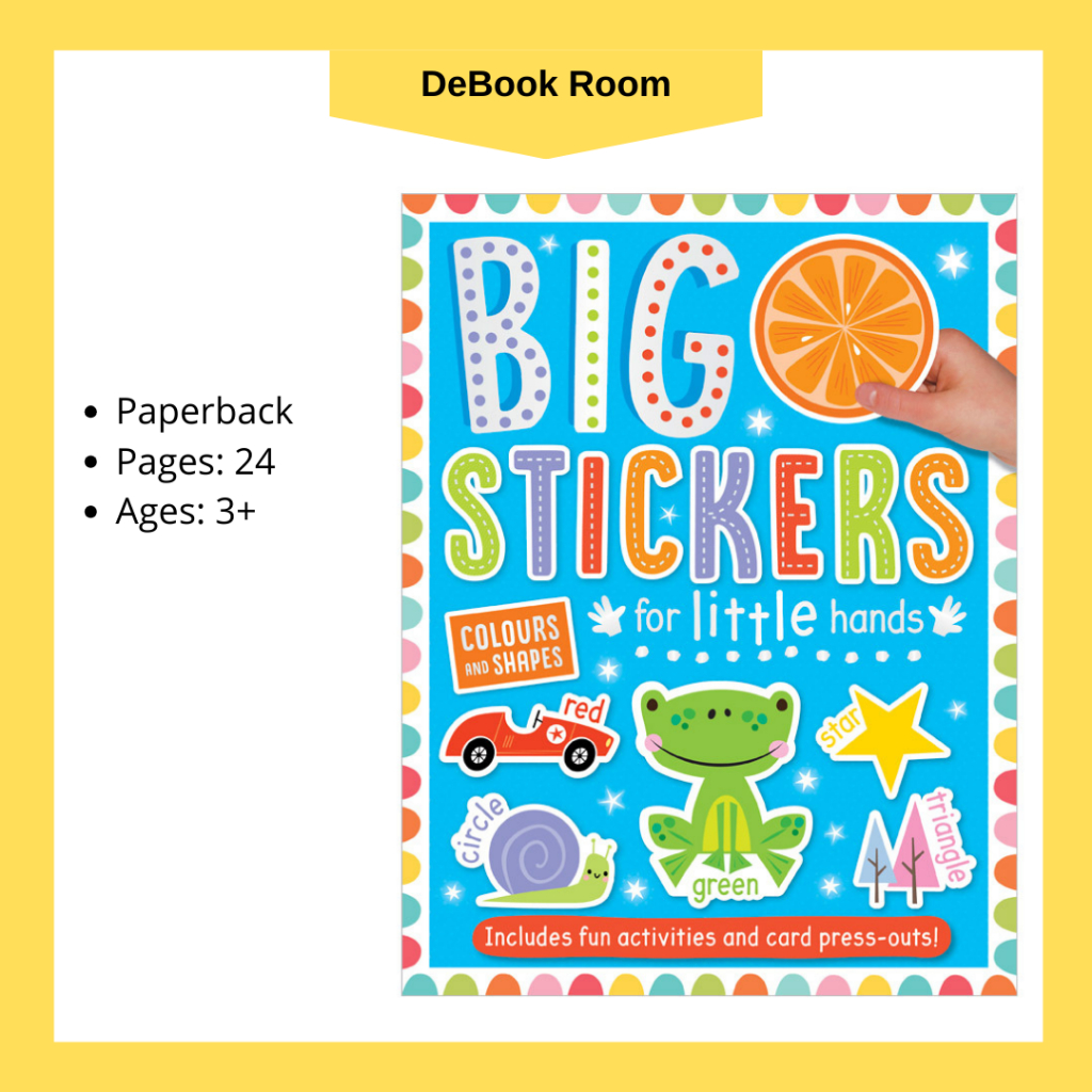 Big Stickers for Little Hands: Colours and Shapes | Shopee Malaysia