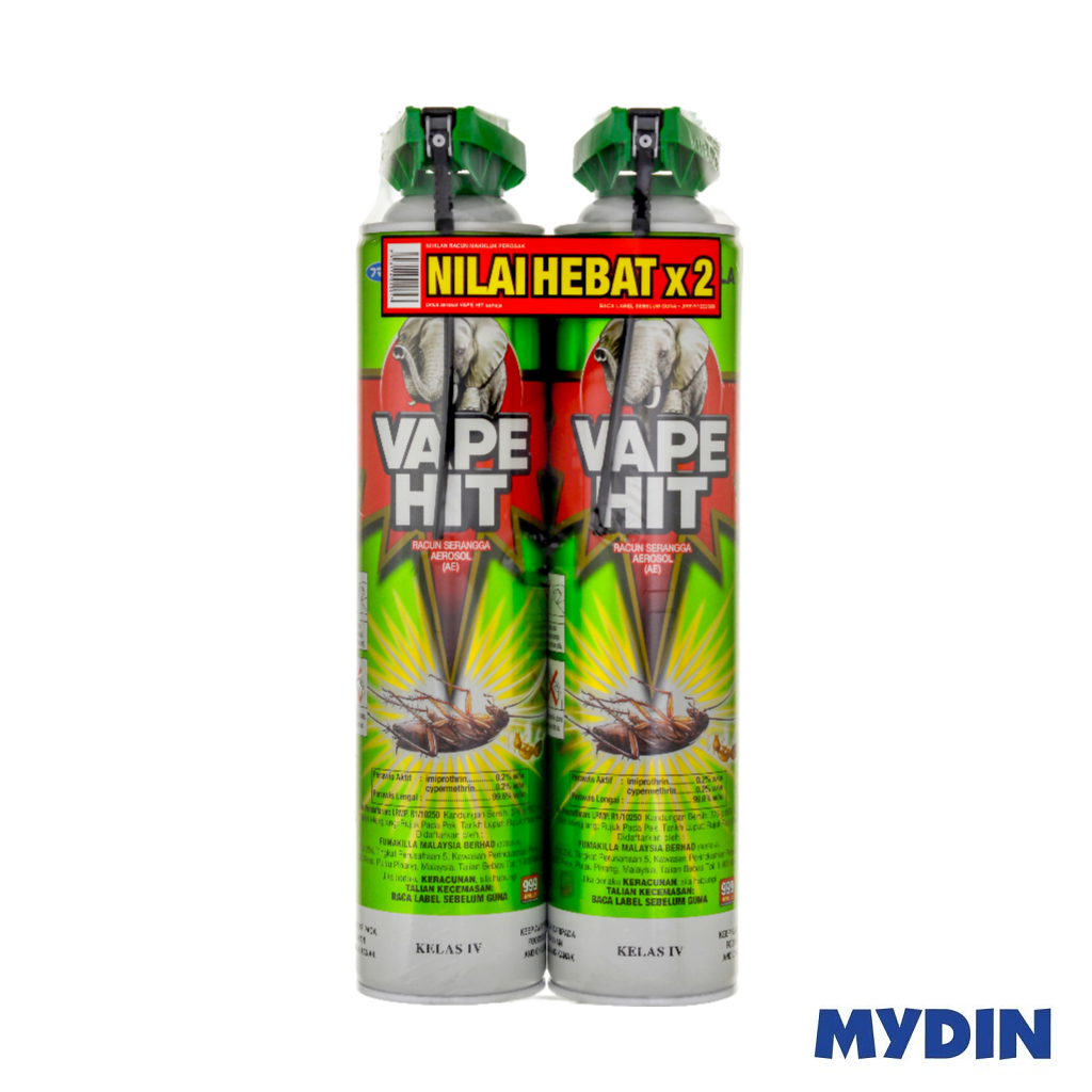 Fumakilla Hit-V Cockroach Aerosol Twin Pack (578ml x 2) | Shopee Malaysia
