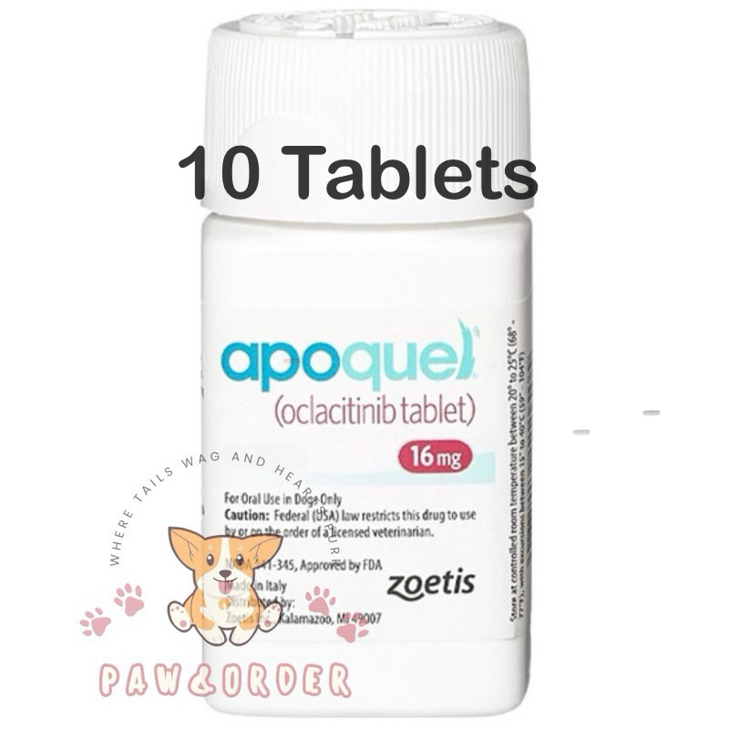 (READY STOCK ) 10 Tablets Apoquel for dog Available 16mg (ORIGINAL ...