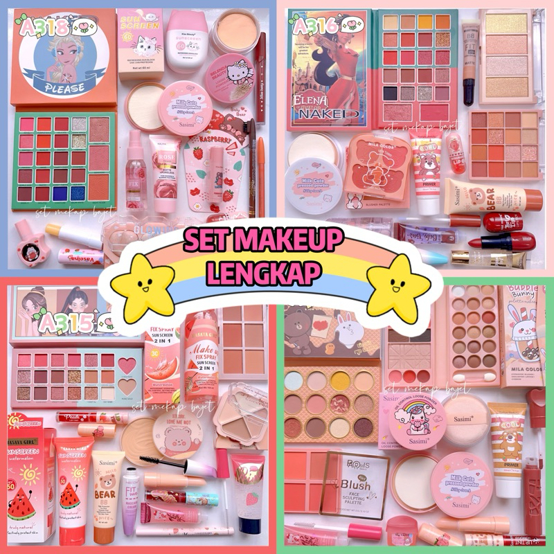 SET MAKEUP LENGKAP SET MAKEUP MURAH & LENGKAP | FULLSET MAKEUP | Shopee ...