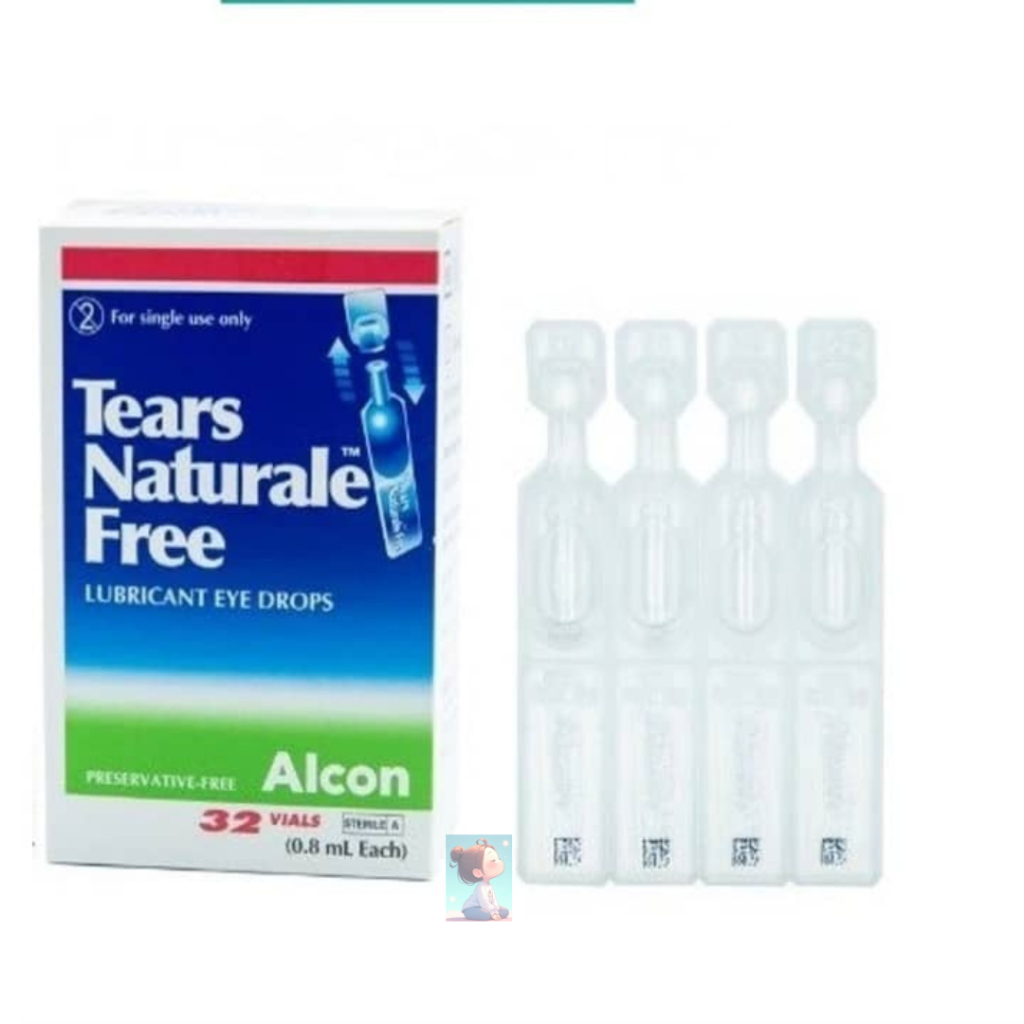 Alcon Tears Naturale Free Lubricant Eye Drops 0.8ml x 32 vials Exp:04/ ...