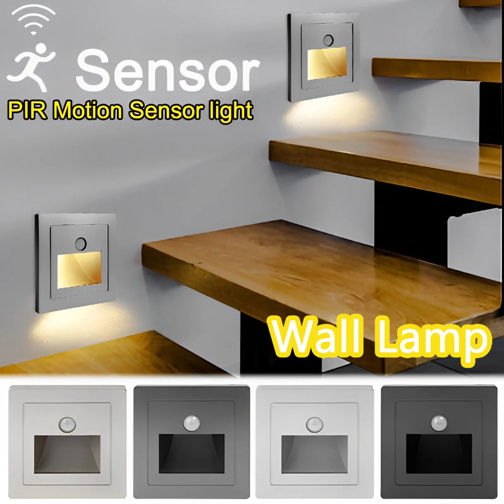 AC110-220V Led Stair Light Square Wall Lamp Recessed LED Step Lamp ...