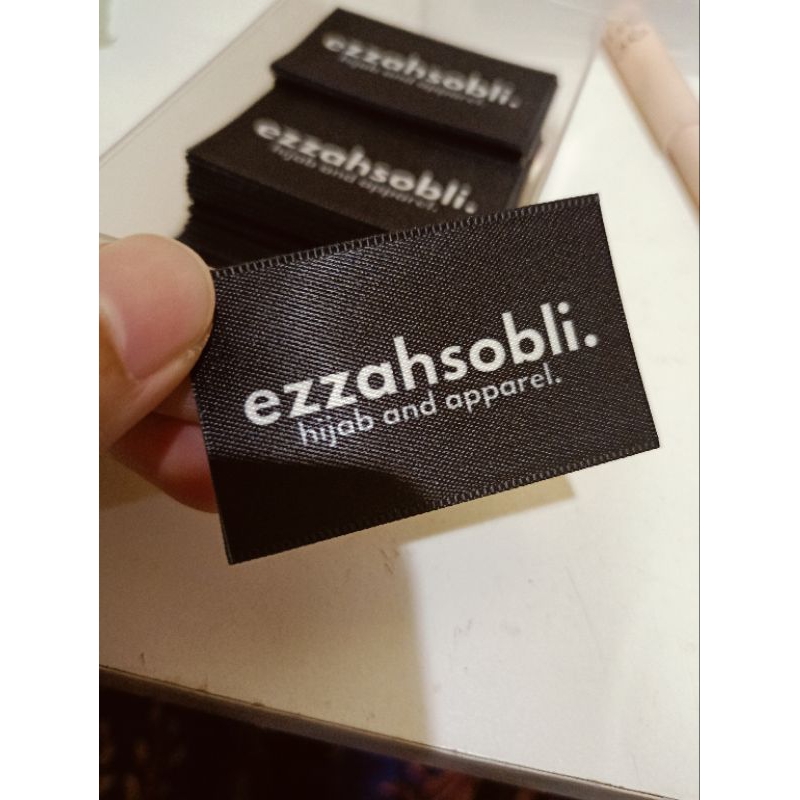 satin label untuk baju, telekung, bag dan barangan handmade | Shopee ...