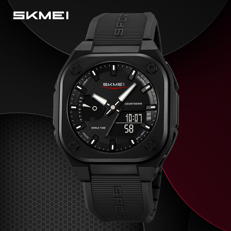 SKMEI 2328 Men Women Sports Waterproof Watch 3Time Chrono Alarm Date ...