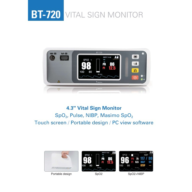 BISTOS NIBP+SPO2 VITAL SIGN MONITOR BT-720 (MDA APPROVAL) | Shopee Malaysia