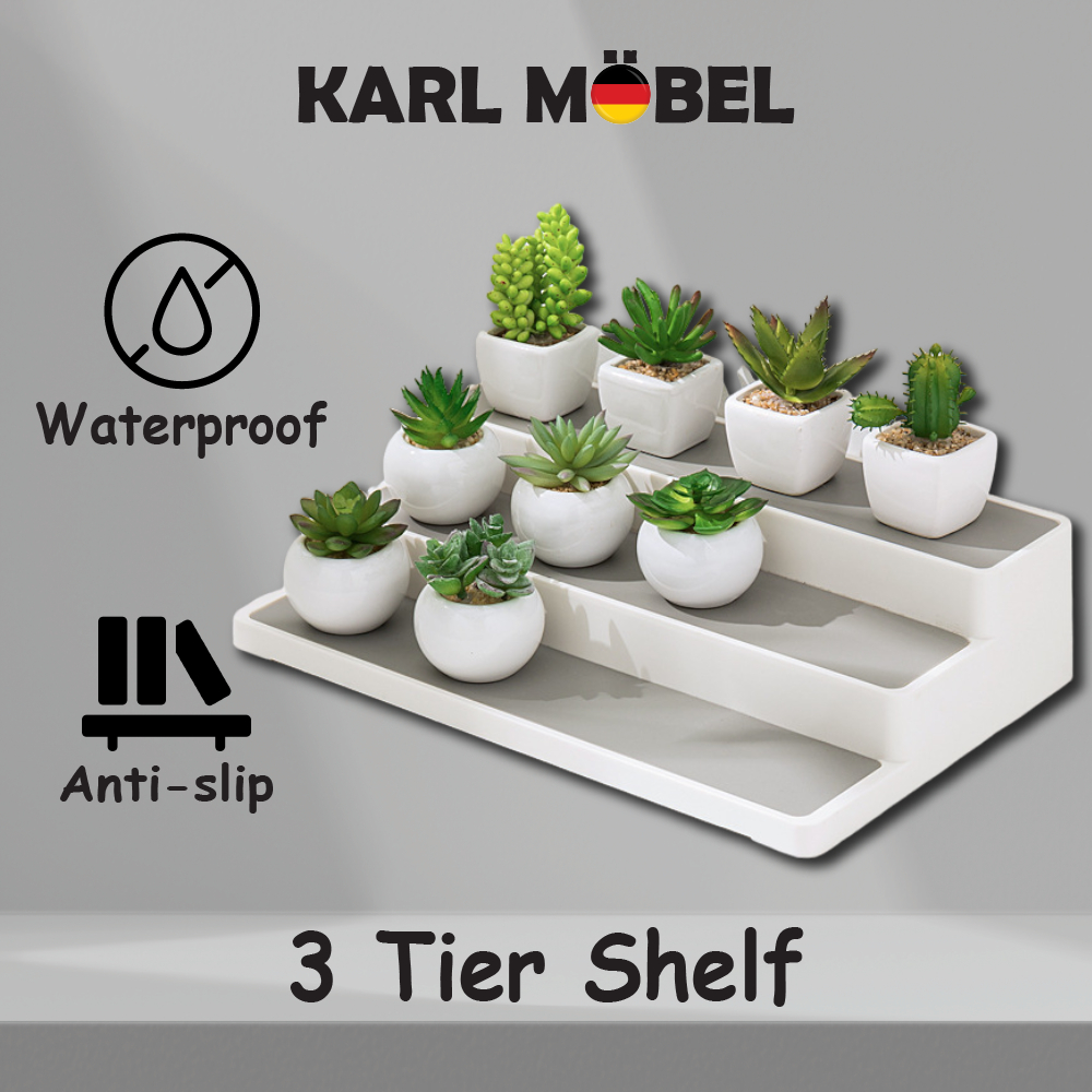 Appeasy 3-Tier Standing Spice Rack Organizer Step Shelf Countertop Jar