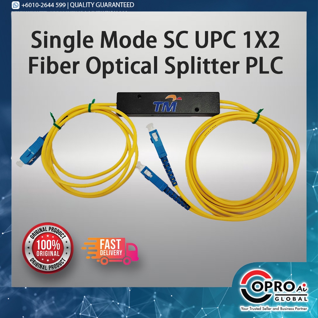 [SINGLEMODE SC UPC] 1X2 Fiber Optical PLC Splitter Cassette | Shopee ...