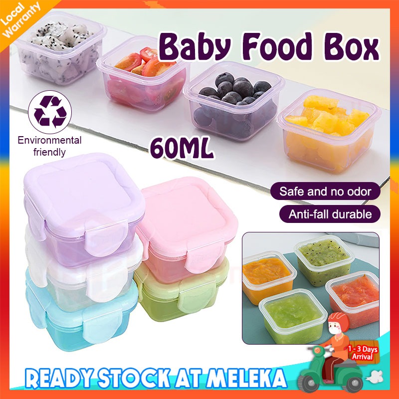 60ML Baby Food Storage Box 120ML Snack Milk Containers Cup Sealed Case ...