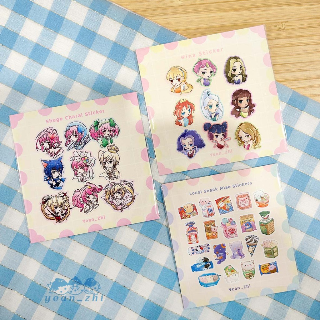 Shugo Chara | Winx | Miao Snack Fanart Sticker Series | Shopee Malaysia