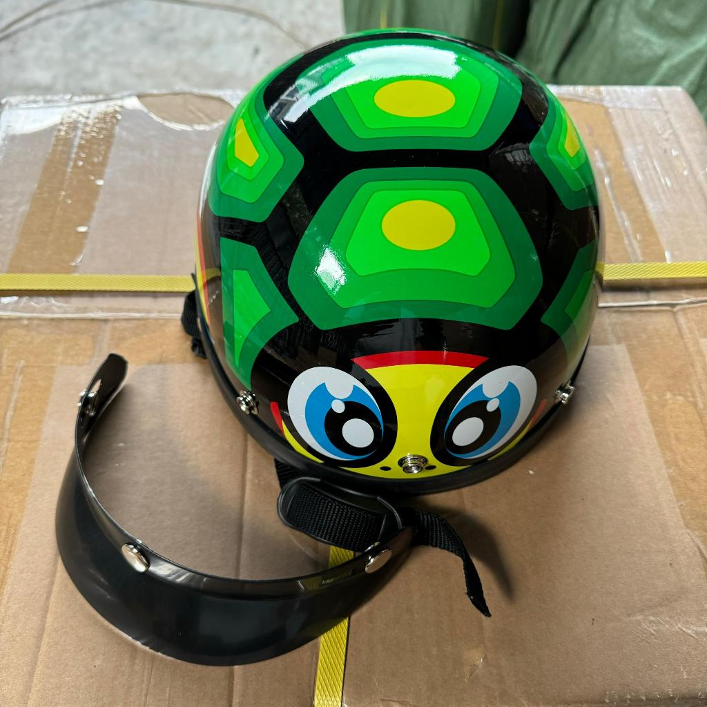 Turtle Helmet Kura Kura Half Face Orang Dewasa Adult Turtle Classic ...