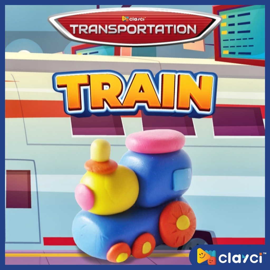 Clay Transportation Series Train, Clayci Rubber Clay DIY Kit ...