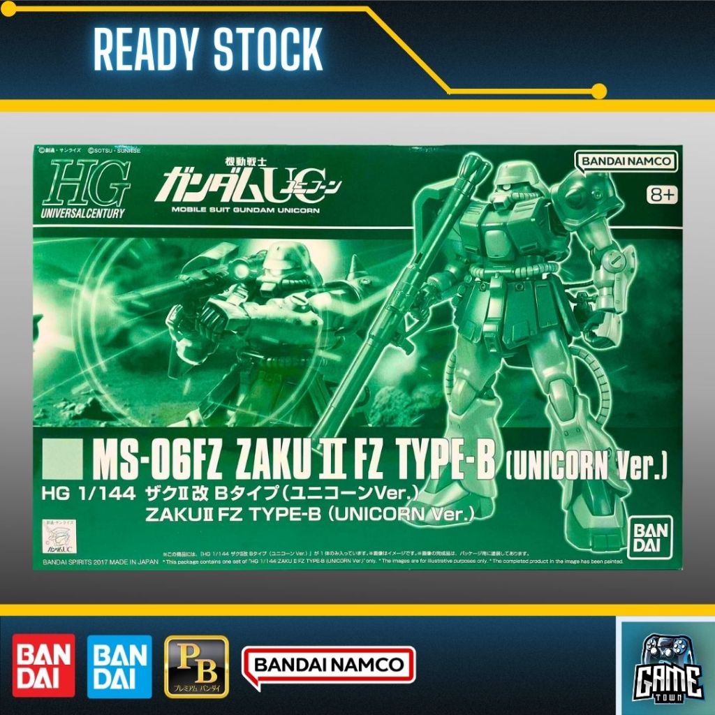 Premium Bandai HG UC 1/144 MS-06FZ Zaku II FZ Type-B (Unicorn Ver