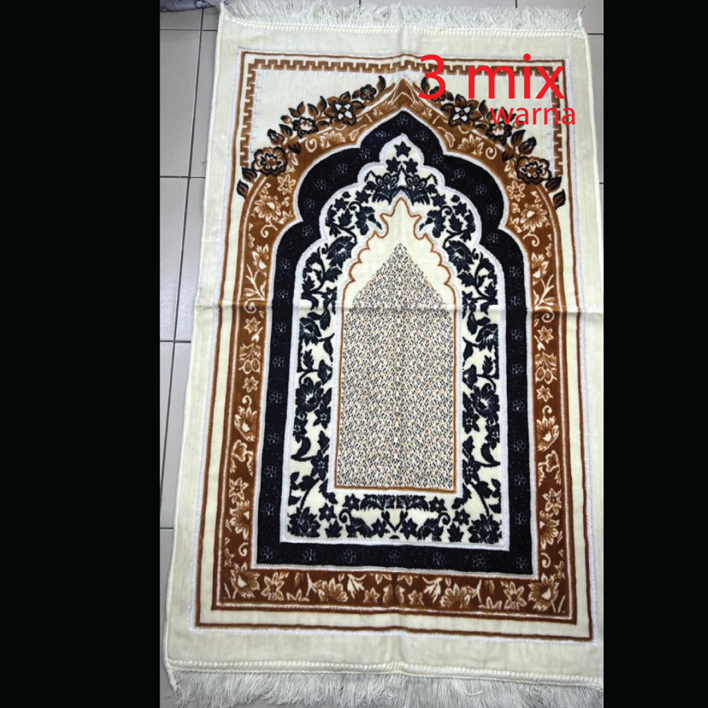Sejadah 500g polyester Sajida White Turki | Shopee Malaysia