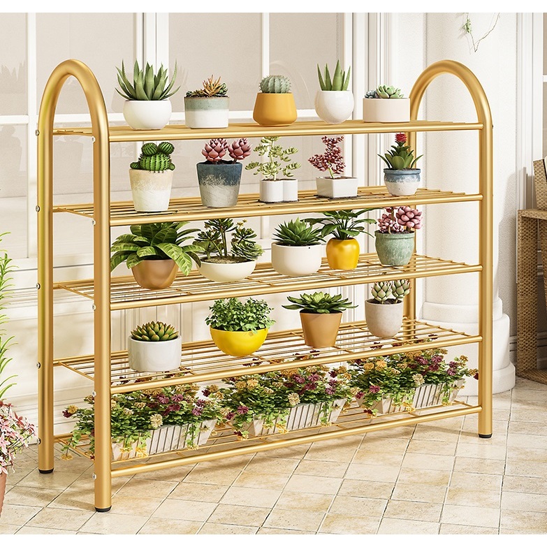 Big Size!!!Gold Color Stainless Steel Shoe Rack/Shoe Rack/Flower Pot ...
