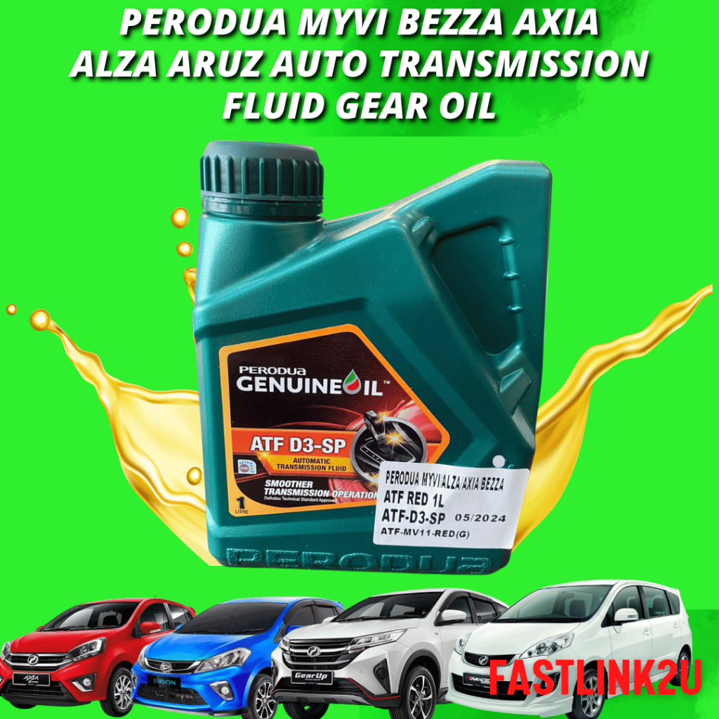 Perodua ATF D3SP Auto Transmission Fluid Gear Oil (1L) Myvi Lagi Best ...