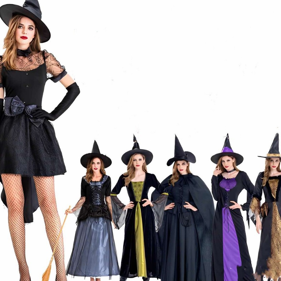 💥Malaysia Ready Stock💥Women Deluxe Wicked Witch Costume Full Length ...