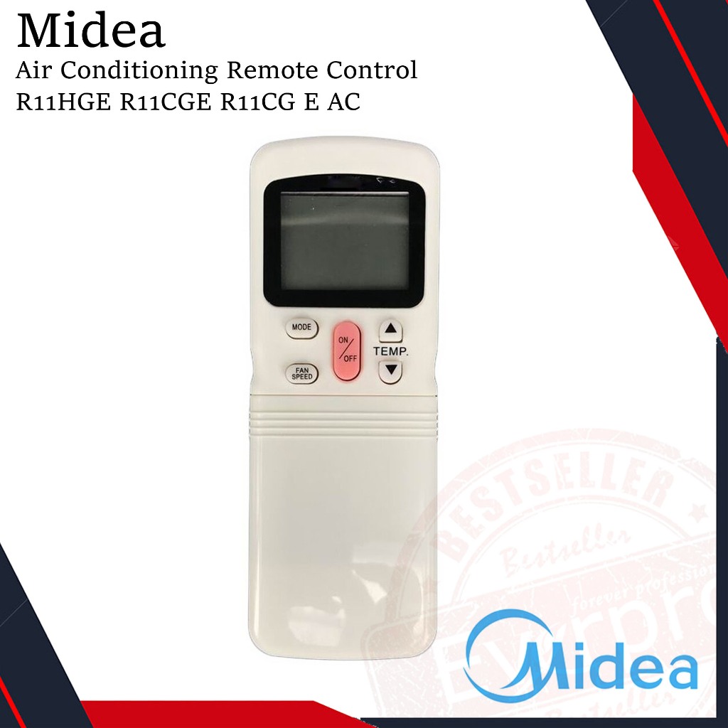 MIDEA MILLER TECO CARRIER Air Conditioning Remote Control R11HG/E R11CG ...