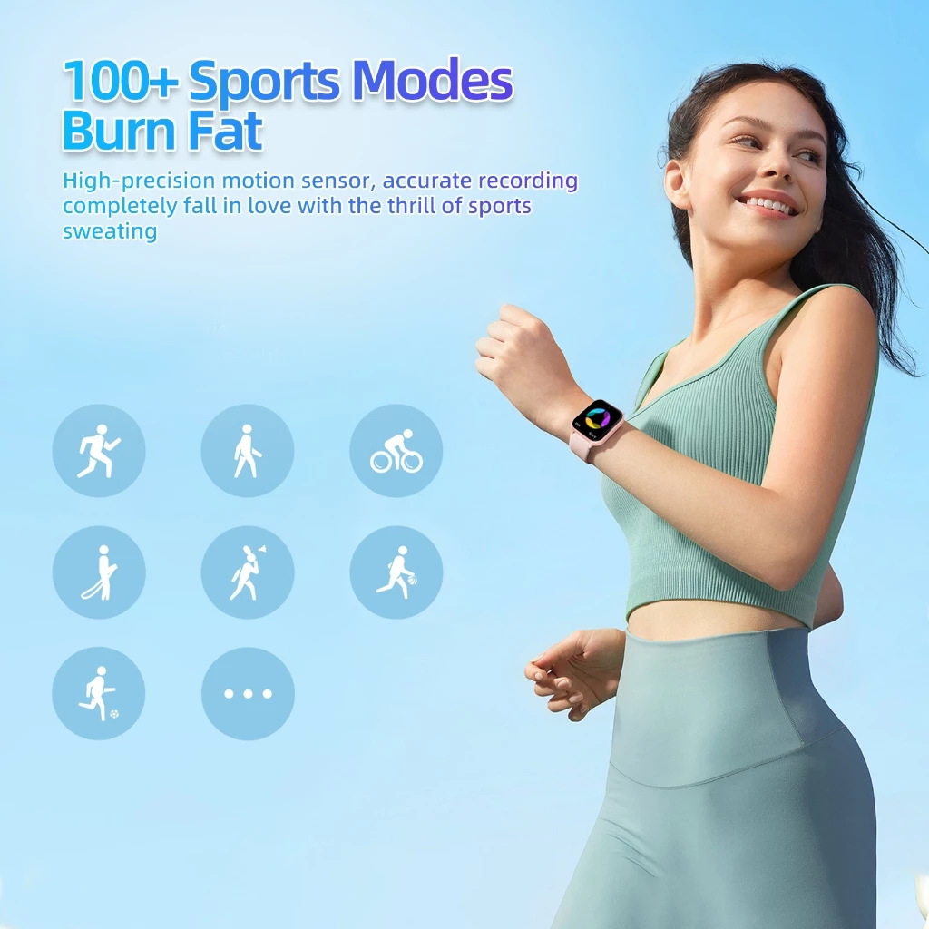 GOOJODOQ Bluetooth Waterproof IP67 Smart Watch Health
