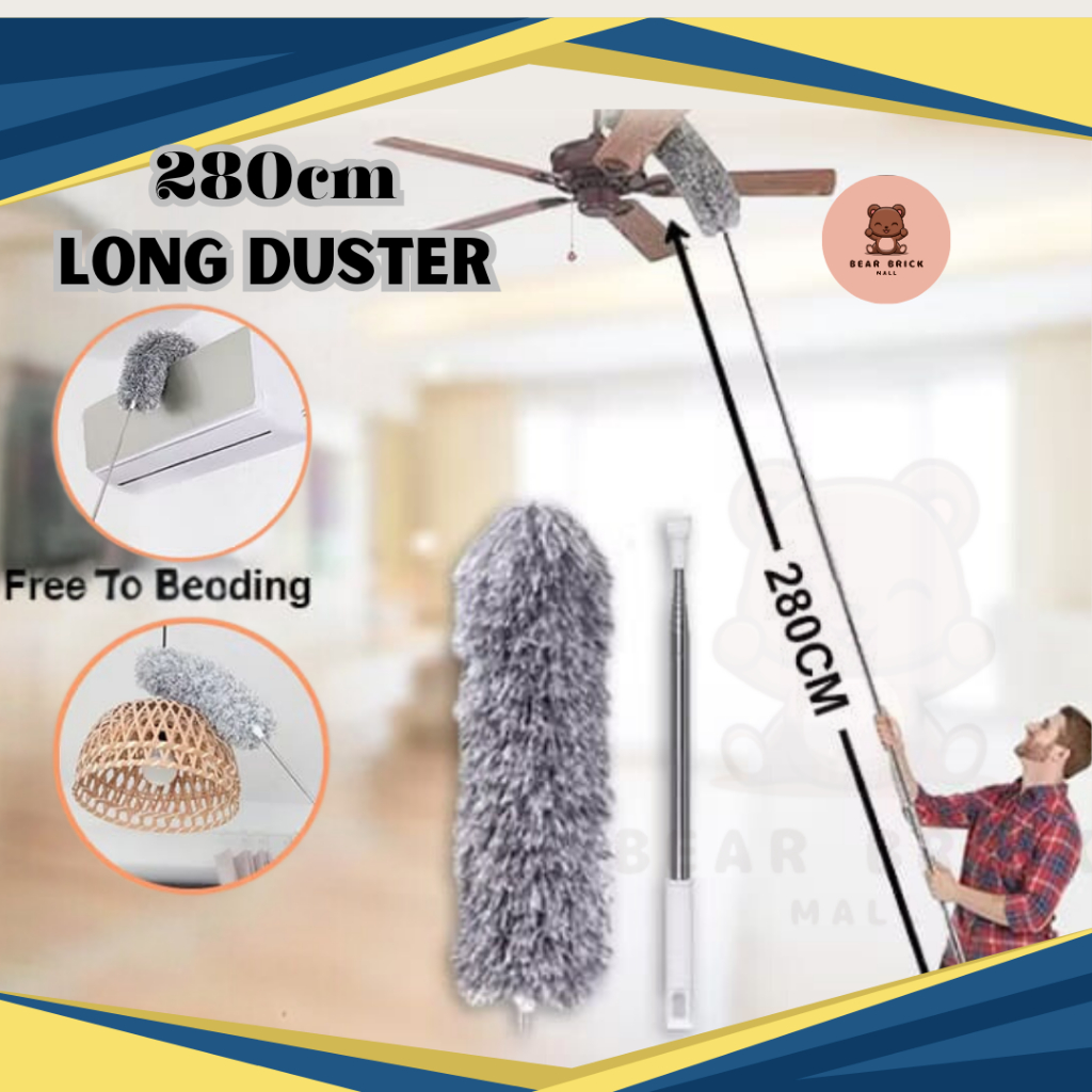 Duster Expandable 280cm Long Microfiber Duster Penyapu Habuk Cleaning ...