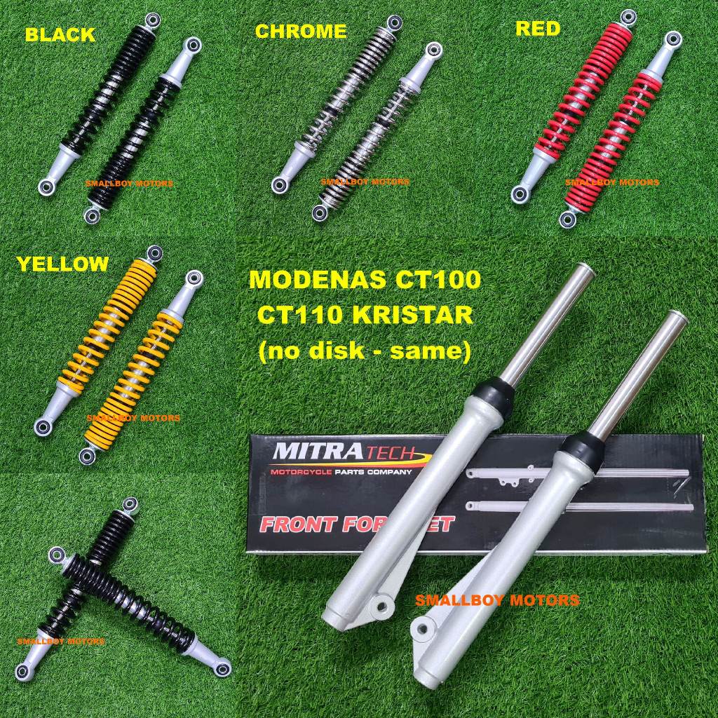 MODENAS CT100 CT110 KRISTAR NO DISK FRONT REAR MONOSHOCK ABSORBER MONO ...