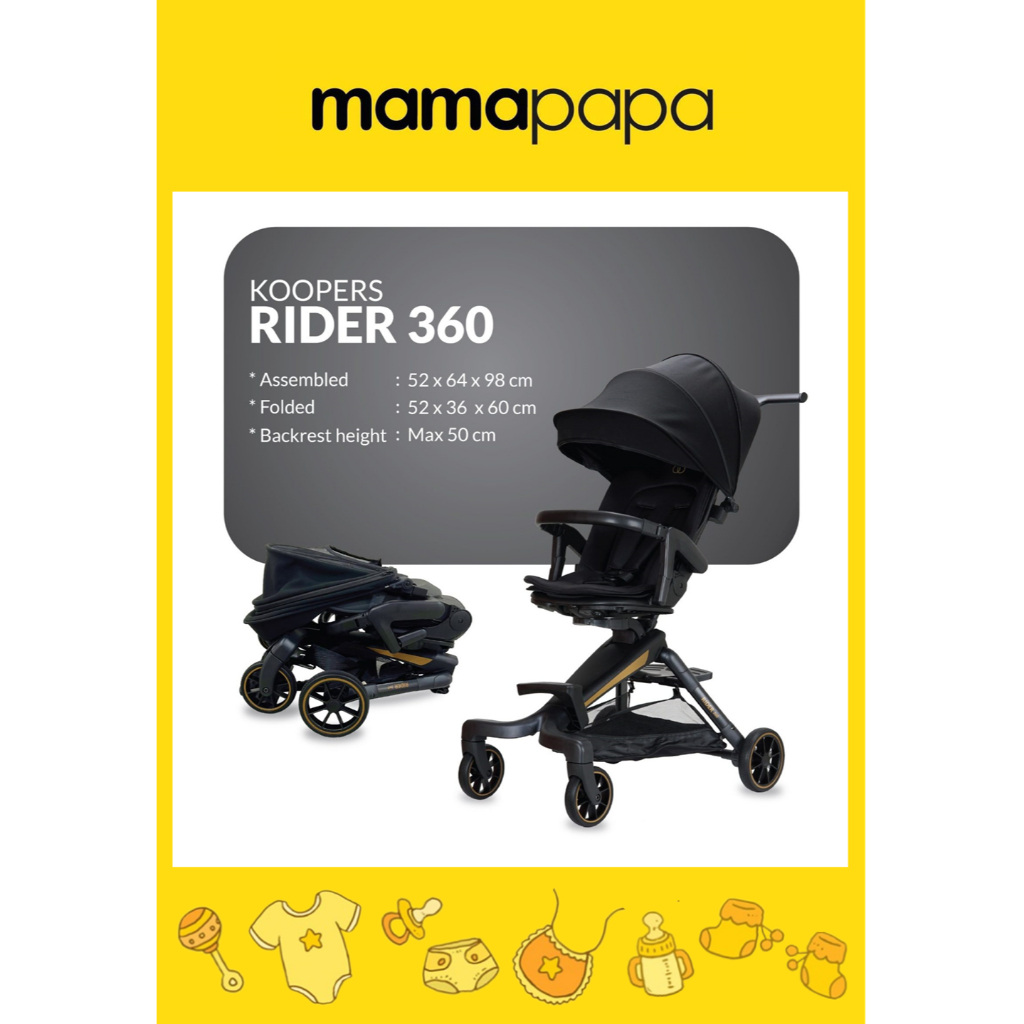 *Ship from Sarawak* Koopers Magic Rider 360 Stroller | Shopee Malaysia