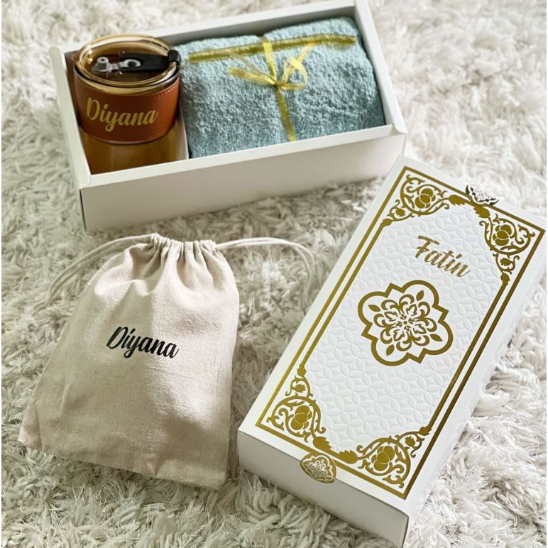 Set Hadiah Birthday Custom Nama / Set Mug Personalize/ Set Gelas Kaca ...