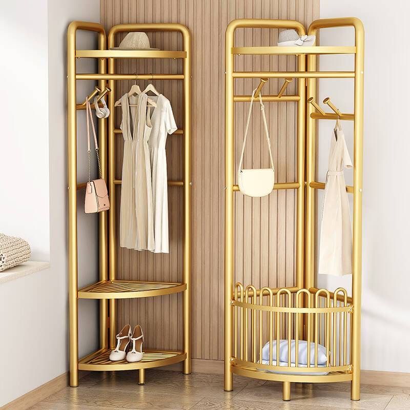 Corner Coat Rack Floor standing Vertical Bedroom Bag Simple Hanger Bedside Clothes Rack Light Luxury Coat Rack Shopee Malaysia